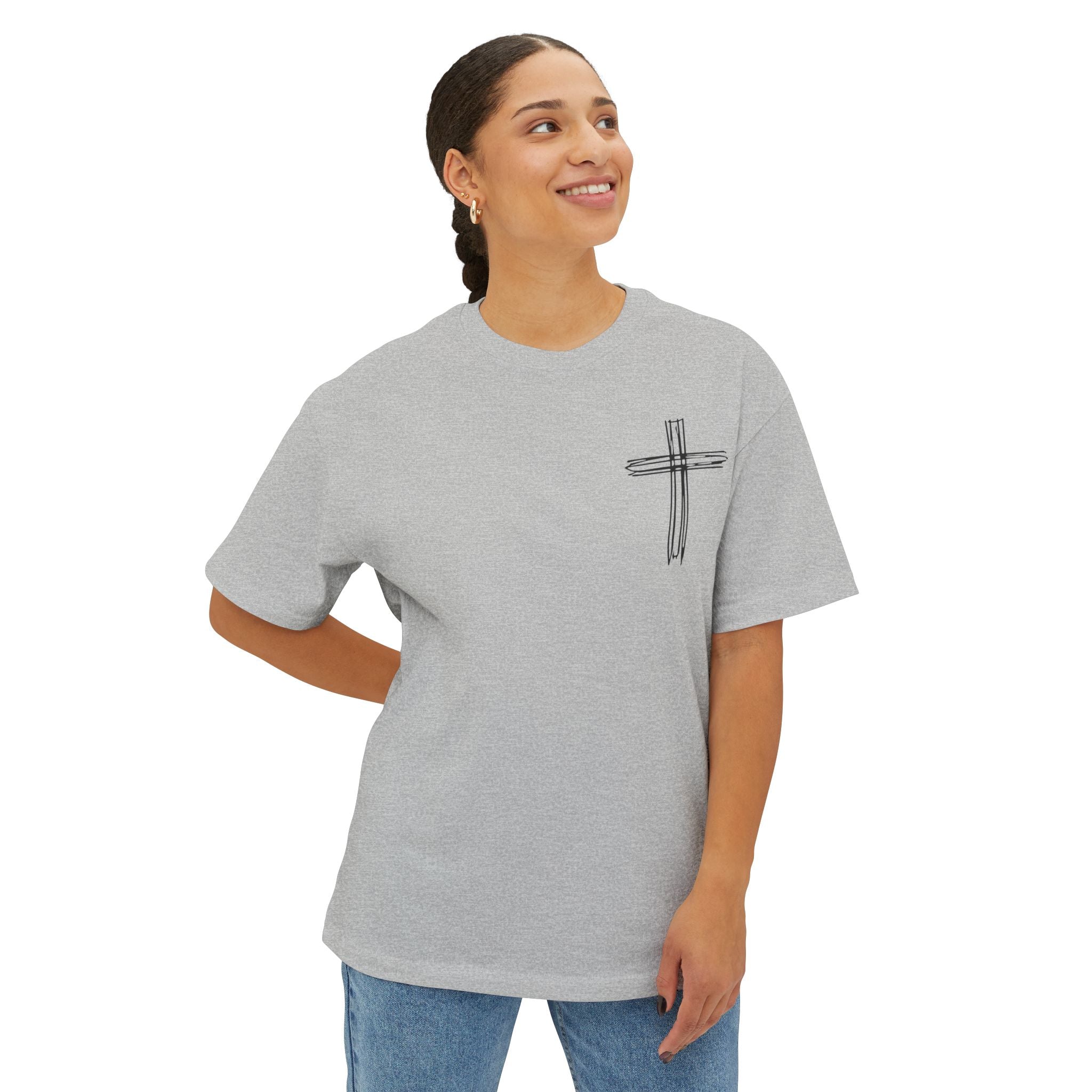 Proverbs 31:17 Oversized Boxy Tee
