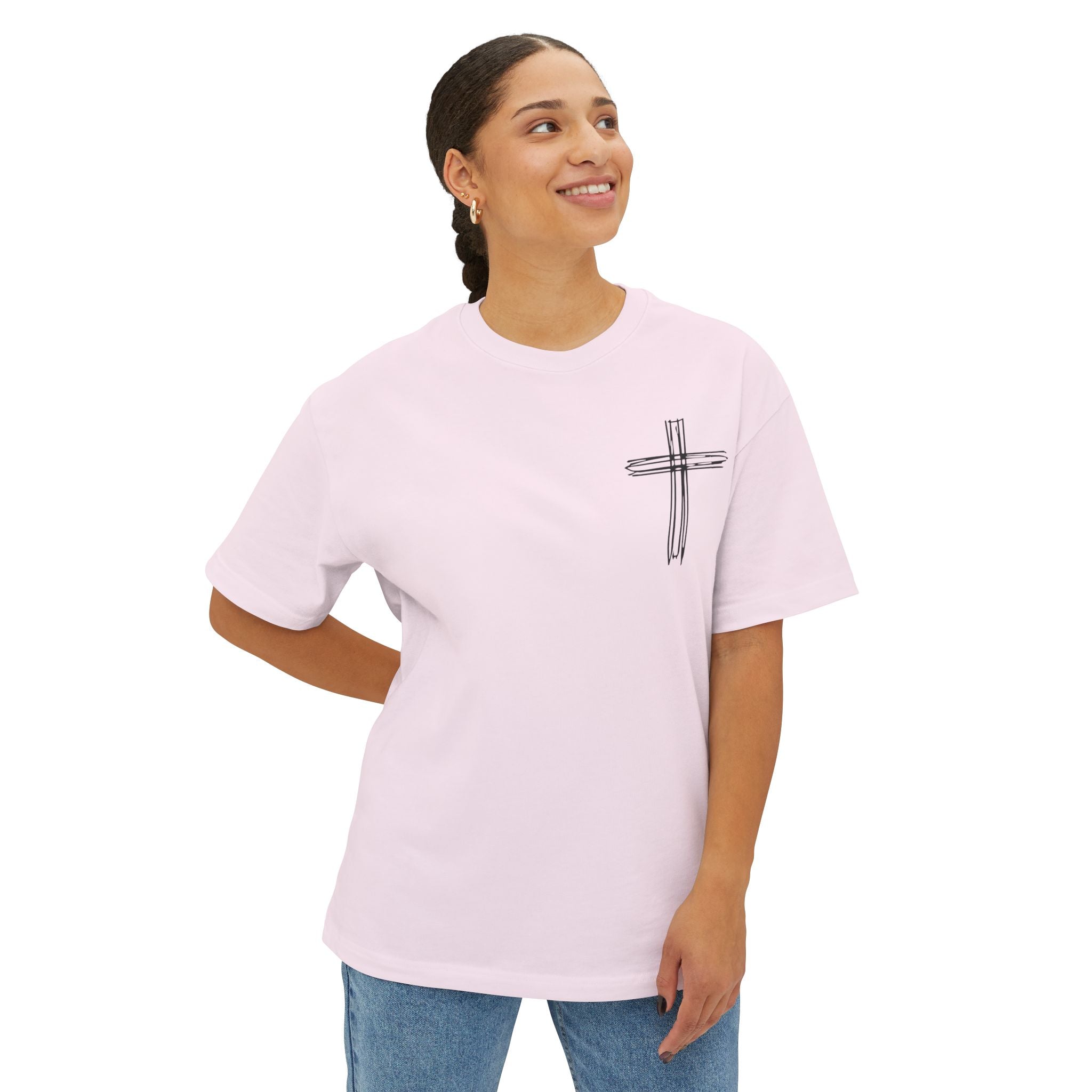 Proverbs 31:17 Oversized Boxy Tee