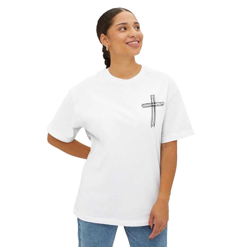 Proverbs 31:17 Oversized Boxy Tee