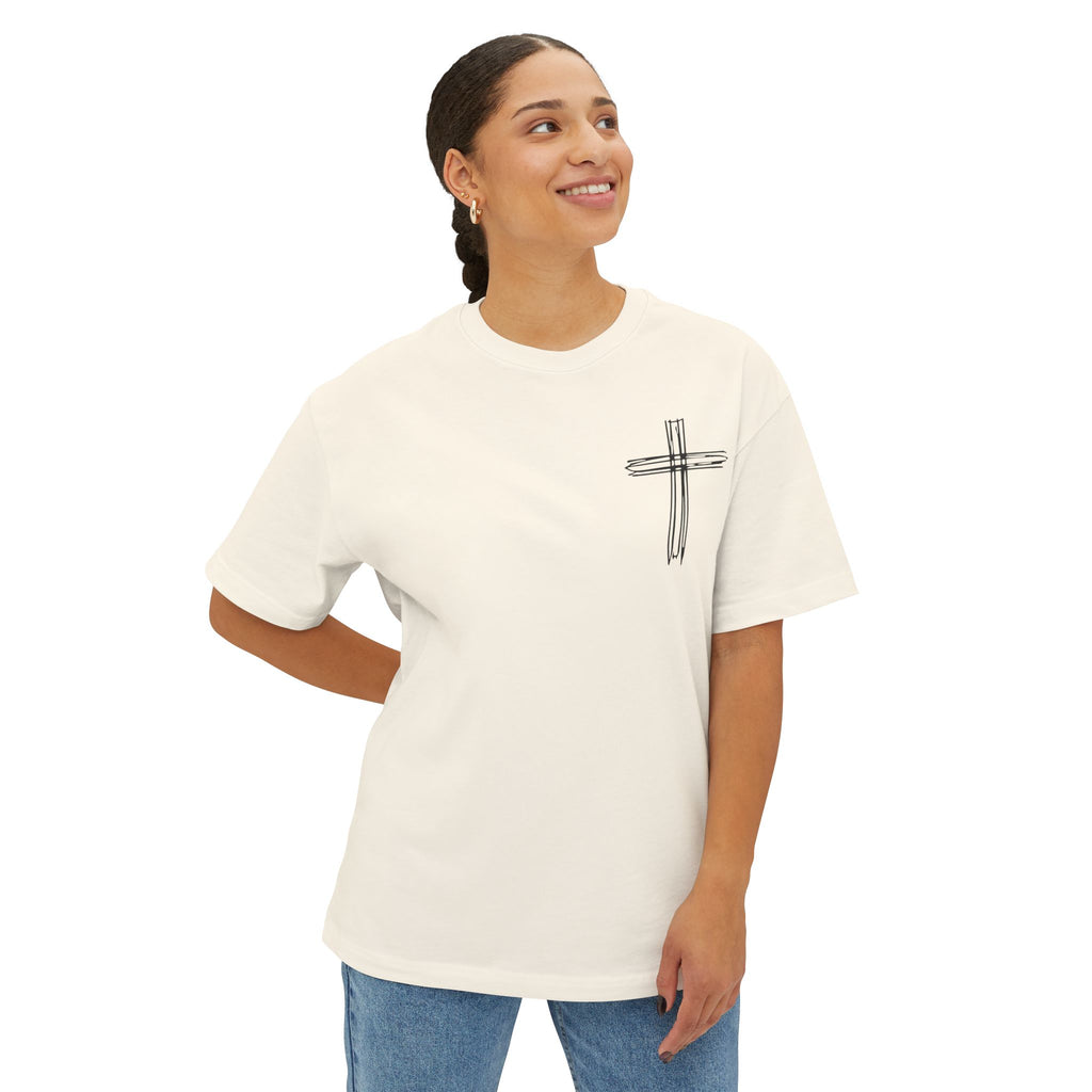 Proverbs 31:17 Oversized Boxy Tee